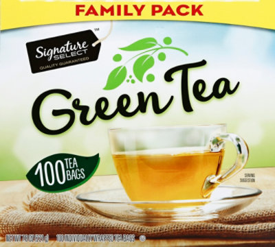 Signature SELECT Green Tea Bags Family Pack - 100 Count - Image 2