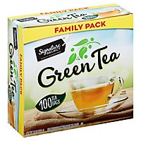Signature SELECT Green Tea Bags Family Pack - 100 Count - Image 1