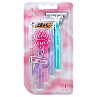Bic Silky Touch 3 Razor - 4 Count - Image 1
