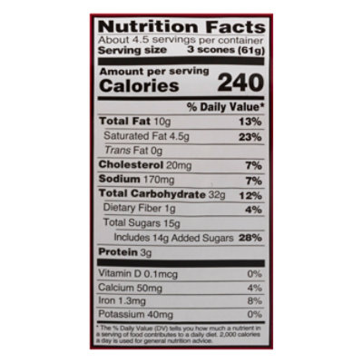 Two Bite Orange Cranberry Scones - 10 Oz - Image 3