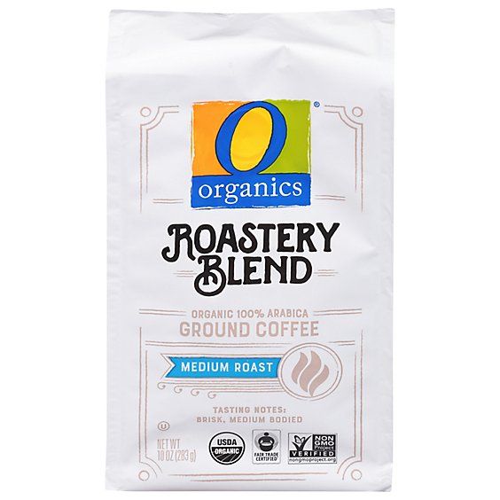 O Organics Coffee Roastery Blend Ground - 10 Oz