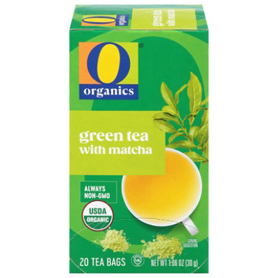 O Organics Tea Green with Matcha - 20 Count