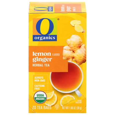 O Organics Tea Lemon Ginger - 20 Count