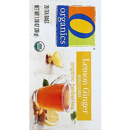 O Organics Tea Lemon Ginger - 20 Count - Image 3