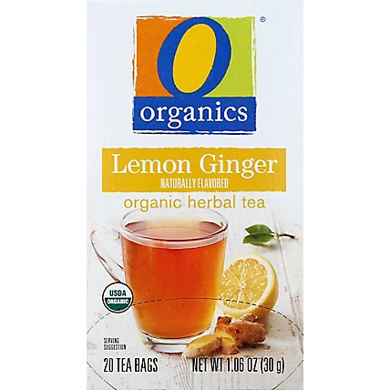 O Organics Tea Lemon Ginger - 20 Count - Image 2