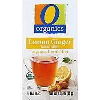 O Organics Tea Lemon Ginger - 20 Count - Image 2