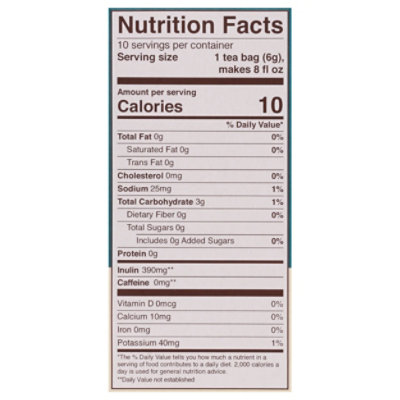 Teeccino Herbal Tea Chicory Organic Gluten Free Dandelion Dark Roast Box - 10 Count - Image 4