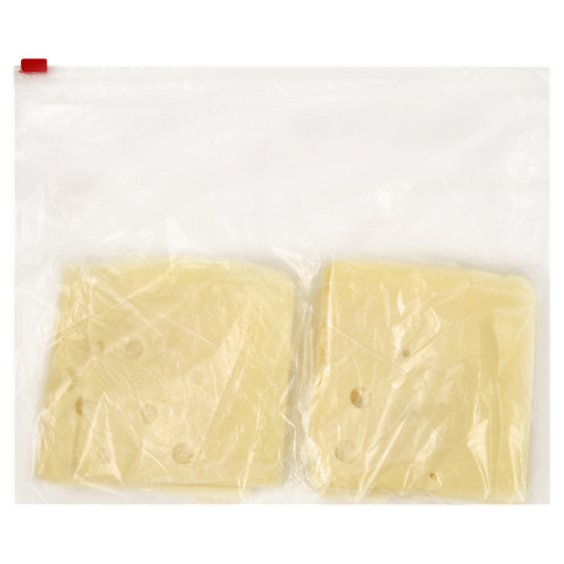 Cheese Domestic Swiss Cheese Premium Sliced - 0.50 Lb