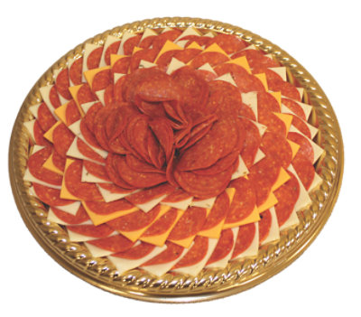 Deli Cheese & Pepperoni Snack Tray - 1 LB - Image 1