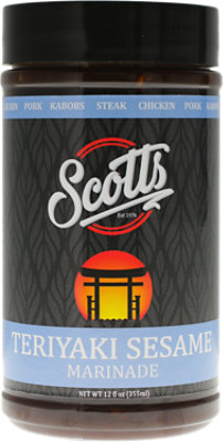 Scotts Teriyaki Sesame Marinade - 12 Oz - Image 1