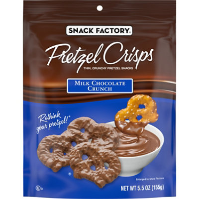 Snack Factory Milk Chocolate Covered Pretzel Crisps - 5.5 Oz - Image 1