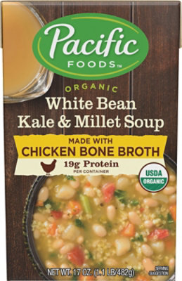 Pacific Foods Soup Wh Bn Kale Millt Org - 17 Oz - Image 2