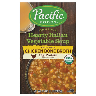 Pacific Foods Soup Ital Veg Bone Br Org - 17 Oz