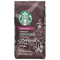 Starbucks Organic French Roast 100% Arabica Dark Roast Ground Coffee Bag - 10 Oz - Image 3