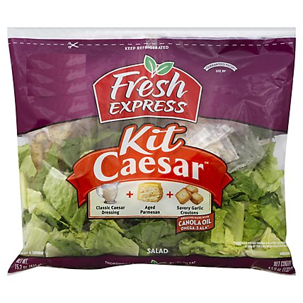 Fresh Express Caesar Salad Kit Family - 19.4 Oz - Image 1