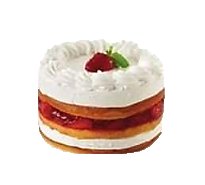 Bakery Cake Yellow Whip Cream Strawberry 3 Layer