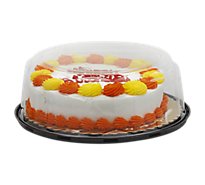 Bakery Cake Marble Decorated Butter Cream 8 Inch 1 Layer
