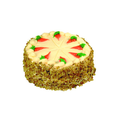 Bakery Cake Cravin Carrot Butter Cream Iced 8 Inch 2 Layer - Image 1