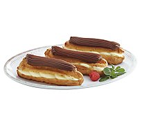Fresh Baked Custard Filled Eclair - 3 Count