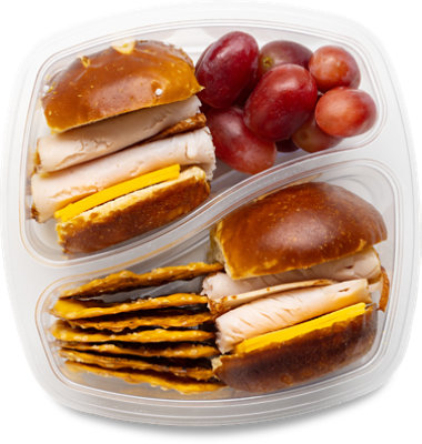 Ready Meals Turkey & Cheese Pretzel Slider Duo - Each - Image 1