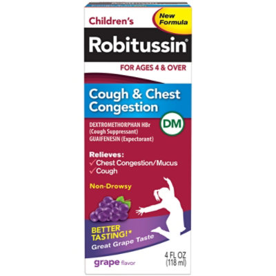 Childrens Robitussin Cough & Chest Congestion Dm - 4 Fl. Oz. - Image 1