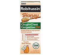 Robitussin Max Strength Honewy Cough & Chest Congestion Liquid - 4 Fl. Oz.
