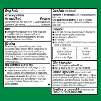 Robitussin Cough & Chest Congestion Dm - 4 Fl. Oz. - Image 4