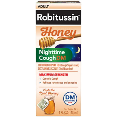 Robitussin Liq Nighttime Cgh Honey - 4 Fl. Oz. - Image 2