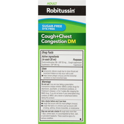 Robitussin Sf Cgh & Chst Congest Dm - 4 Fl. Oz. - Image 4