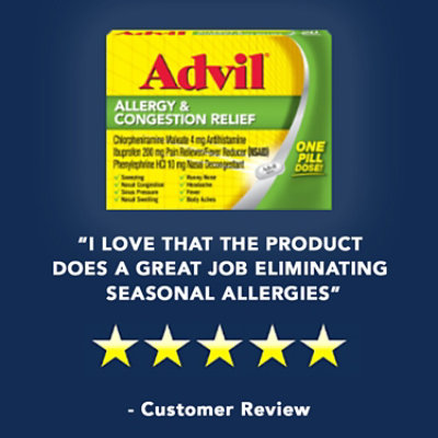 Advil Allergy & Congestion Relief Tabs - 20 Count - Image 2