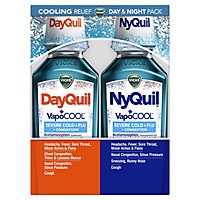 Vicks DayQuil NyQuil Medicine For Severe Cold Flu And Congestion VapoCOOL - 2-12 Fl. Oz. - Image 1