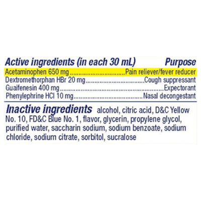 Vicks DayQuil Severe + VapoCool Cold & Flu Relief Liquid - 12 Fl. Oz. - Image 3