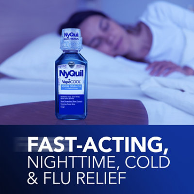 NyQuil Severe Plus With Vicks VapoCOOL Nighttime Cough Cold & Flu Relief Liquid - 12 Fl. Oz. - Image 5