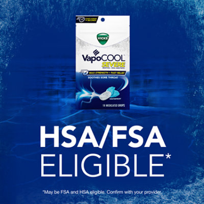 Vicks VapoCool Winterfrost Maximum-Strength Relief Severe Medicated Drops - 18 Count - Image 8