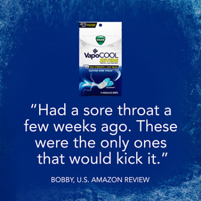 Vicks VapoCool Winterfrost Maximum-Strength Relief Severe Medicated Drops - 18 Count - Image 7