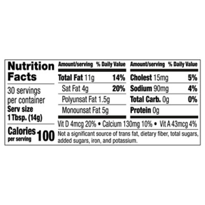 Land O Lakes Butter with Canola Oil Plus Calcium & Vitamin D Spreadable Tub - 15 Oz - Image 3