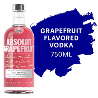 Absolut Vodka Grapefruit 80 Proof - 750 Ml