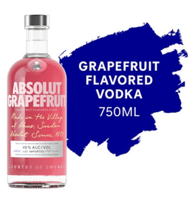 Absolut Vodka Grapefruit 80 Proof - 750 Ml