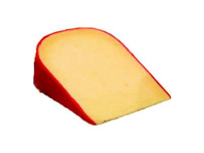 Pre-Wrapped Van Kaas Red Wax Gouda Cheese - Image 1