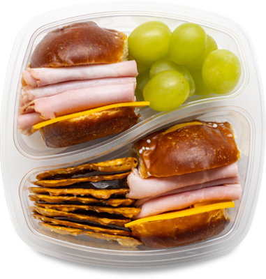 ReadyMeals Ham & Cheese Pretzel Slider Duo - Each - Image 1