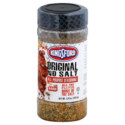Kingsford Original No Salt All Purpose Seasoning, 4.25 Ounce -- 6 per case