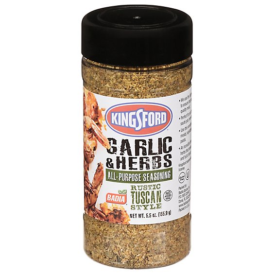 Kingsford Seasoning All Purpose Garlic & Herbs - 5.5 Oz