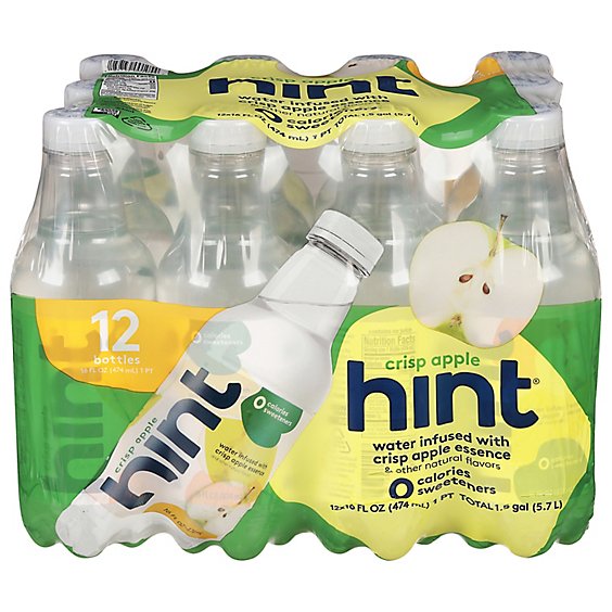 hint Water Infused With Crisp Apple - 12-16 Fl. Oz.