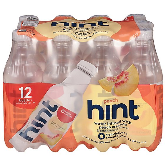 hint Water Infused With Peach - 12-16 Fl. Oz.