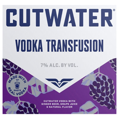 Cutwater Grape Transfusion Vodka - 4-12 Fl. Oz.