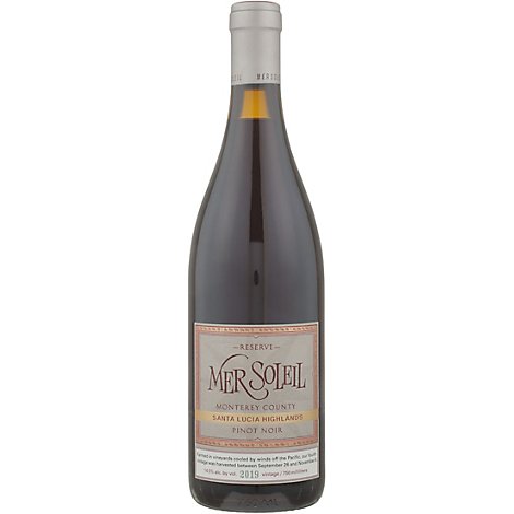 Mer Soleil Barrel Wine Reserve Pinot Noir Sta Lucia Highlands - 750 Ml