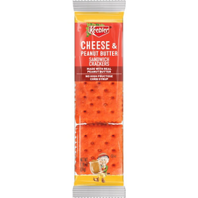 Keebler Sandwich Crackers Cheese and Peanut Butter Single Serve Snack Crackers - 1.38 Oz - Image 6