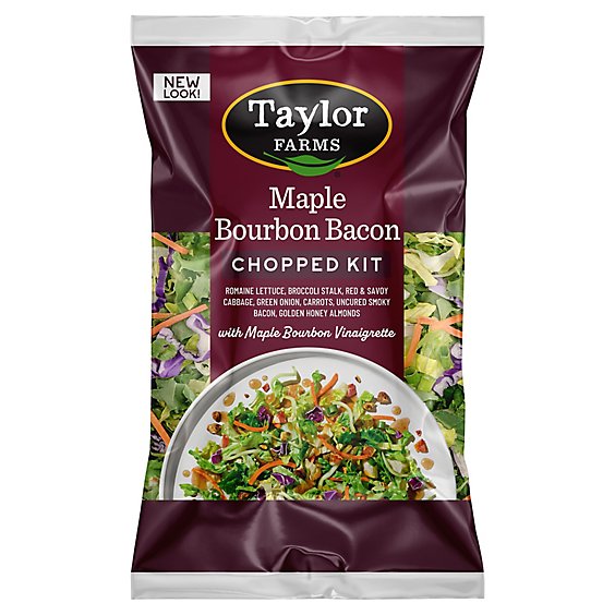 Taylor Farms Maple Bourbon Bacon Chopped Salad Kit Bag - 12.8 Oz
