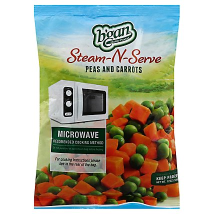 bgan Steam N Serve Peas & Carrots - 12 Oz - Image 1