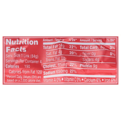 Fud Spicy Grill Sausage - 14 Oz - Image 3